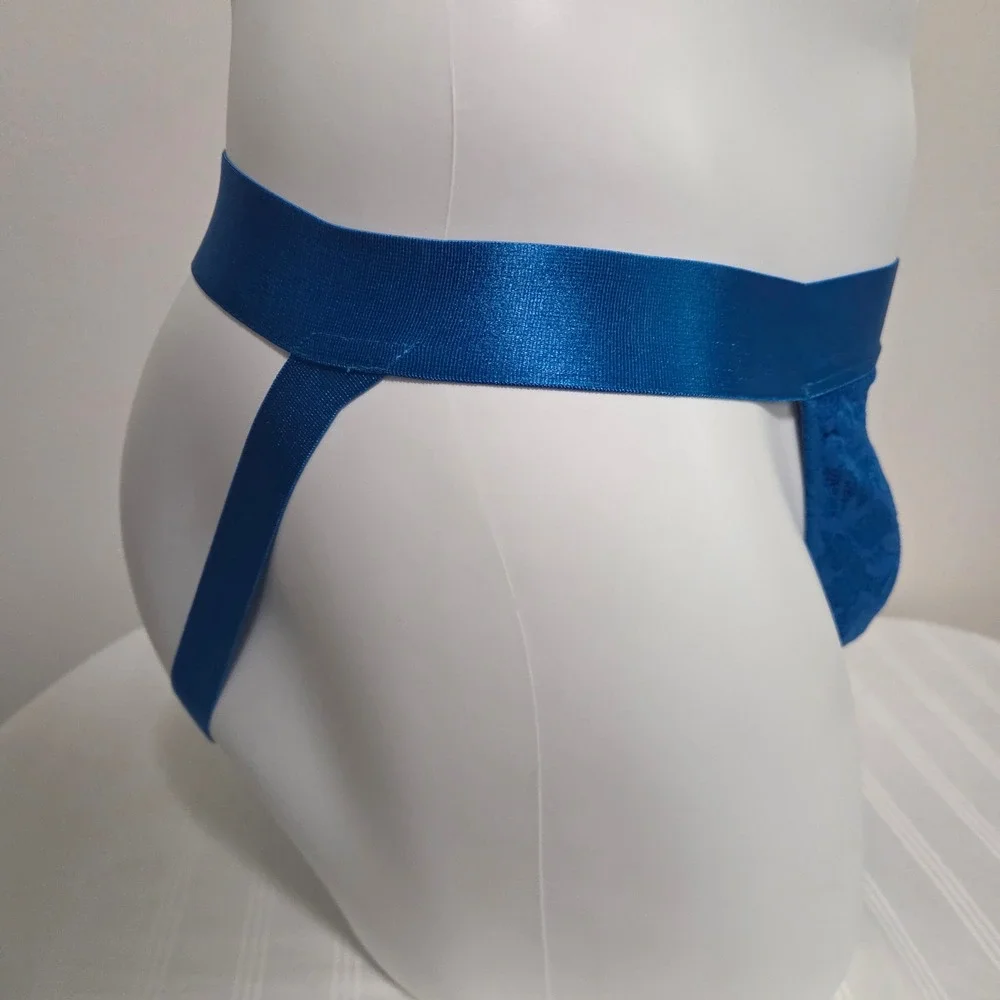 Cosabella Luxury‎ Men's Lace Jock Strap Designer Underwear Udaipur Blue